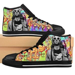 Women's High-top Sneakers Nirvana Graffiti